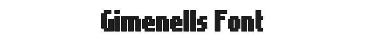 Gimenells Font Preview
