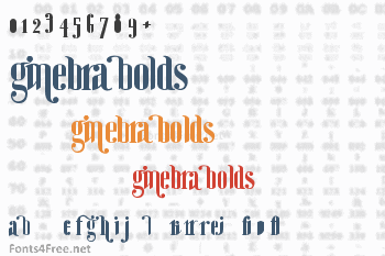 Ginebra Bolds Font