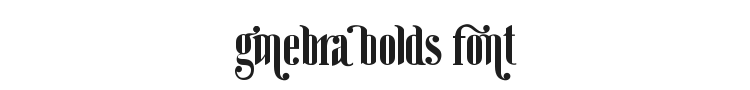 Ginebra Bolds Font Preview