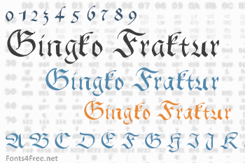 Gingko Fraktur Font