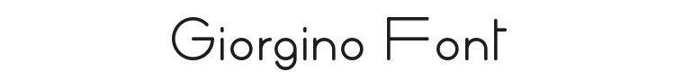 Giorgino Font Preview