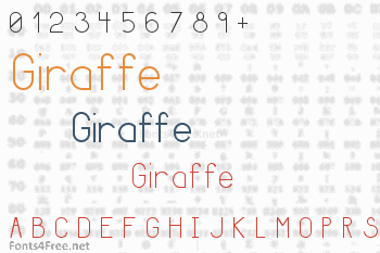 Giraffe Font