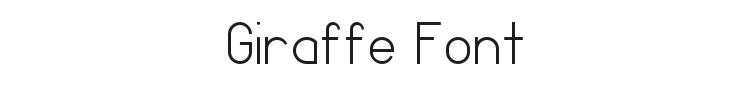 Giraffe Font Preview