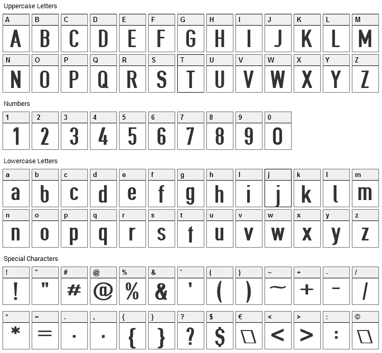 Give A Hoot Font Character Map