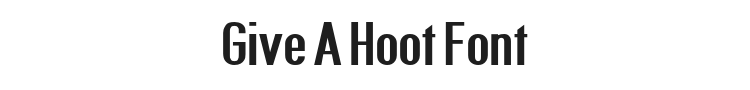 Give A Hoot Font