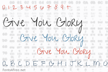 Give You Glory Font