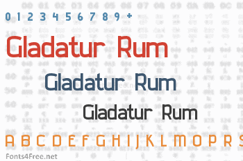 Gladatur Rum Font