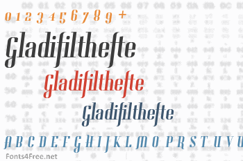 Gladifilthefte Font