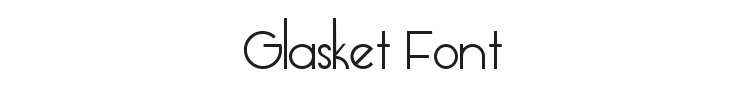 Glasket Font Preview