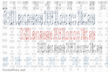 GlassBlocks Font