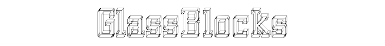 GlassBlocks Font Preview