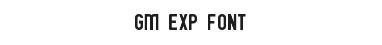 GM Exp Font