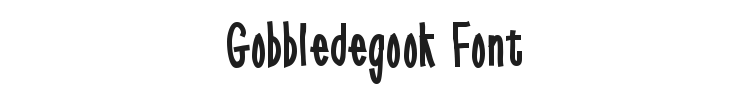 Gobbledegook Font Preview