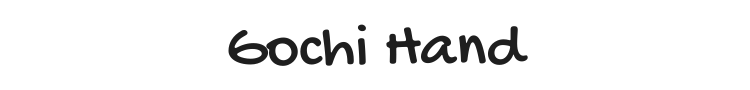 Gochi Hand Font Preview