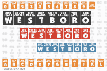 God Hates Westboro Font