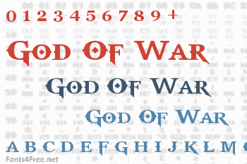 God Of War Font