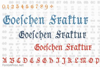 Goeschen Fraktur Font