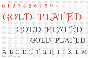 Gold Plated Font