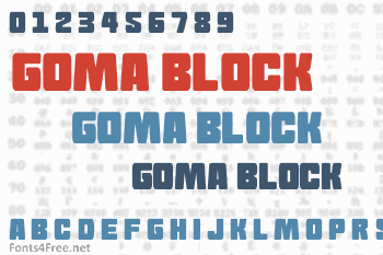 Goma Block Font