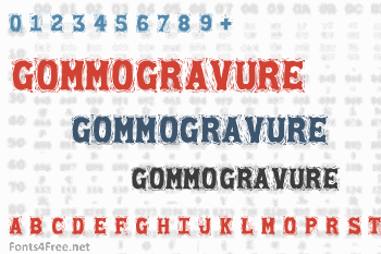 Gommogravure Font