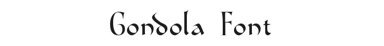 Gondola Font Preview