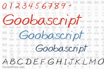 Goobascript Font
