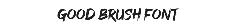 Good Brush Font Preview