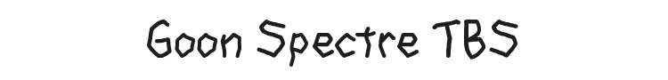 Goon Spectre TBS Font