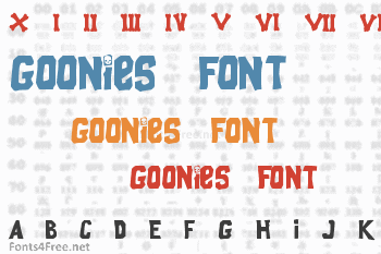 Goonies Font