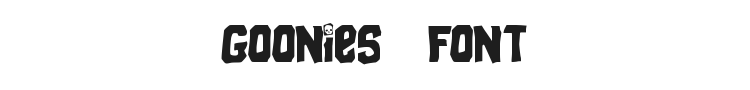 Goonies Font