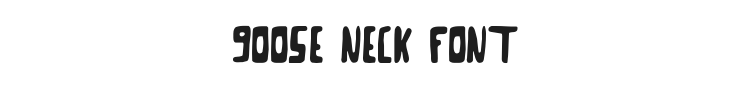 Goose Neck Font Preview