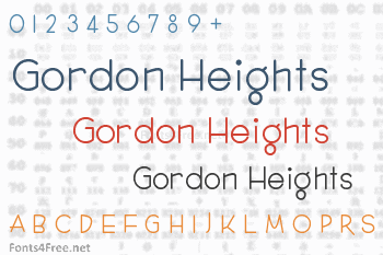 Gordon Heights Font