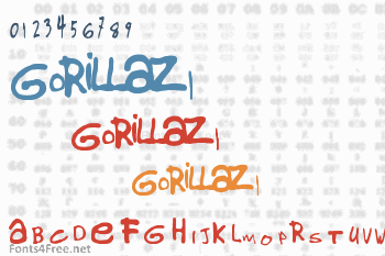 Gorillaz 1 Font