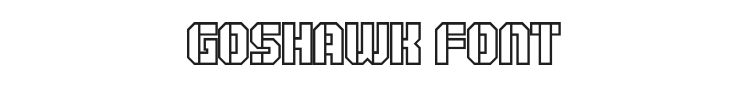 Goshawk Military Font Preview