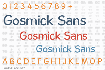 Gosmick Sans Font