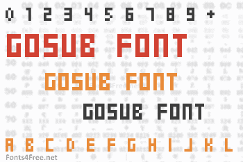 Gosub Font