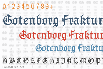 Gotenborg Fraktur Font