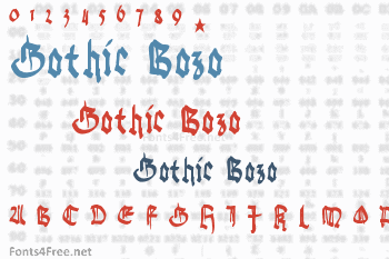 Gothic Bozo Font