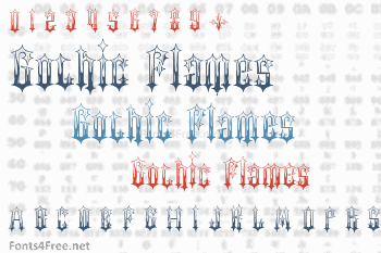 Gothic Flames Font