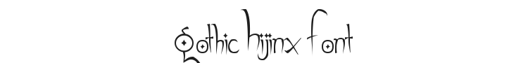 Gothic Hijinx Font Preview