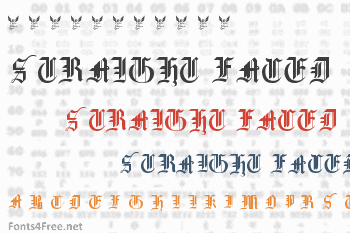 Gothic Straight Faced Font