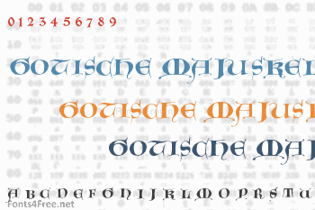 Gotische Majuskel Font