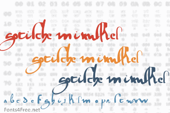 Gotische Minuskel 1269 Font