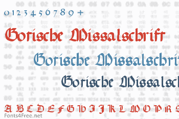 Gotische Missalschrift Font Download Fonts4free