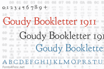 Goudy Bookletter 1911 Font