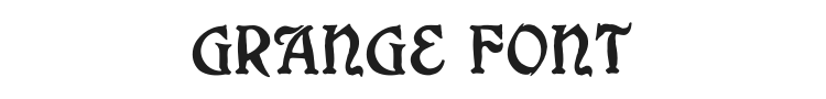 Grange Font Preview