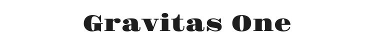 Gravitas One Font