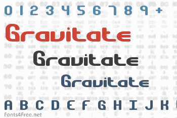 Gravitate Font