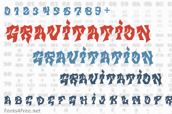 Gravitation Font