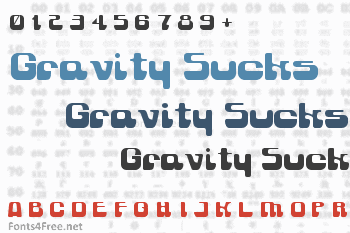 Gravity Sucks Font